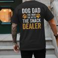 Dog Dad The Man The Myth The Snack Dealer Men's Back Print T-Shirt