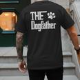 The Dogfather Dog Father Dad Men's Back Print T-Shirt The Dogfather Dog Father Dad Men's Back Print T-Shirt
