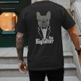 The Dogfather French Bulldog Dad Frenchie Papa T-Shirt Small Men's Back Print T-Shirt