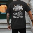 I Don't Snore I Dream I'm A Motorcycle Biker Dad Men's Back Print T-Shirt