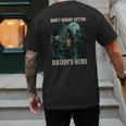 Don't Worry Kitten Daddy's Here Men's Back Print T-Shirt