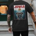 Drooling Boxer Jowls Fawn Dog Mom Dog Dad Burger Men's Back Print T-Shirt Drooling Boxer Jowls Fawn Dog Mom Dog Dad Burger Men's Back Print T-Shirt