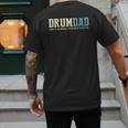 Drum Dad Like A Normal Dad But Cooler Shirt Music Dad Men's Back Print T-Shirt Drum Dad Like A Normal Dad But Cooler Shirt Music Dad Men's Back Print T-Shirt