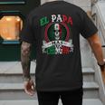El Papa Mas Chingon Mexican Dad Husband Regalo Flag Men's Back Print T-Shirt