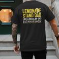 Family Lemonade Stand Dad Men's Back Print T-Shirt Family Lemonade Stand Dad Men's Back Print T-Shirt