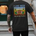 I Like Fantasy Football 3 People Draft Party Dad Men Men's Back Print T-Shirt