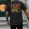 Fart Loading Please Wait Shirt Men Dad Joke Fathers Day Men's Back Print T-Shirt