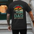 Fathers Day Guitar Dad For Guitarist Music Lover Dad Men's Back Print T-Shirt