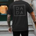 Father's Day For New Dad Him Papa Grandpa Dada Men's Back Print T-Shirt