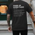 Father's Day For Office Dad Fixer Of Everything Men's Back Print T-Shirt