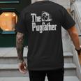 Fathers Day The Pug Father Pug Daddy Papa Fur Dad Dog Owner Men's Back Print T-Shirt