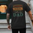 My Favorite Bailiff Calls Me Dad Bailiff Dad Men's Back Print T-Shirt