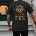 My Favorite Camping Buddies Call Me Dad Father Sayings Men's Back Print T-Shirt