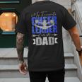 My Favorite Cheerleader Calls Me Dad Cheer Dad Fathers Day Men's Back Print T-Shirt