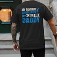 My Favorite Cheerleader Calls Me Daddy Cheer Dad Fathers Day Men's Back Print T-Shirt