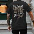 My Favorite National Guard Calls Me Dad Military Family Men's Back Print T-Shirt My Favorite National Guard Calls Me Dad Military Family Men's Back Print T-Shirt