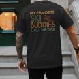 My Favorite Ski Buddies Call Me Dad A Cool Ski For Skiers Men's Back Print T-Shirt