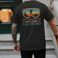 My Favorite Ski Buddies Call Me Dad Ski Dad Men's Back Print T-Shirt