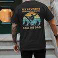 My Favorite Snowboarding Buddies Call Me Dad Snowboarder Men's Back Print T-Shirt