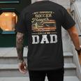 My Favorite Soccer Player Calls Me Dad US Flag Fathers Day Men's Back Print T-Shirt My Favorite Soccer Player Calls Me Dad US Flag Fathers Day Men's Back Print T-Shirt