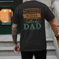 My Favorite Waiter Calls Me Dad Waiter Dad Men's Back Print T-Shirt