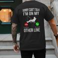 Fishing Dad Men Reel Cool Fish Bass Fishing Men's Back Print T-Shirt