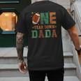 Football 1st Year One Down Dada Birthday For Dad Daddy Men's Back Print T-Shirt