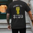 Found The Stud Dad Joke Handy Tools Stud Finder Men's Back Print T-Shirt