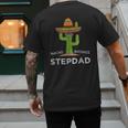 Fun Hilarious Stepfather Humor Stepdad Men's Back Print T-Shirt