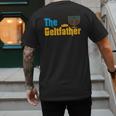 Gelt Father Hanukkah Menorah Jewish Dad Pajamas Men's Back Print T-Shirt