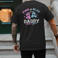 Gender Reveal Daddy Dad Men's Back Print T-Shirt Gender Reveal Daddy Dad Men's Back Print T-Shirt