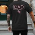 Girl Dad Est 2026 To Be First Time Girl Dad New Daddy Men's Back Print T-Shirt