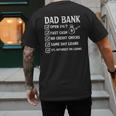 Girl Father's Day Daddy & Dad Of Girls Outnumbered Men's Back Print T-Shirt