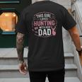 This Girl Loves Hunting With Her Dad Pink Deer Hunter Men's Back Print T-Shirt