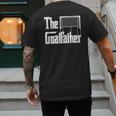 The Goalfather Dad Soccer Goalkeeper Goalie Coach Footballer Men's Back Print T-Shirt