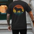 Golden Mountain Vintage Retro Mum Dad Dog Men Women Kids Men's Back Print T-Shirt