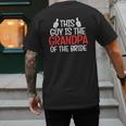 Grandpa Of The Bride Wedding Bride Grandfather Men Dad Men's Back Print T-Shirt