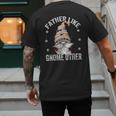 Grandpa Fathers Day Gnome For Men And Best Dad Pun Men's Back Print T-Shirt