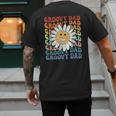 Groovy Dad Matching Outfit Fathers Day Family Retro Vintage Men's Back Print T-Shirt