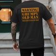 Grumpy Old Man Tee Shirt For Grandfathers Dads Father's Day Men's Back Print T-Shirt Grumpy Old Man Tee Shirt For Grandfathers Dads Father's Day Men's Back Print T-Shirt