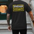 Halloween Adult Costume Dinosaur Security Dad Mom Men's Back Print T-Shirt