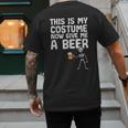 Halloween This Is My Costume Give Me Skeleton Dad Men Men's Back Print T-Shirt