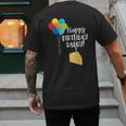 Happy Birthday Daddy Cute Toddler Dad's Birthday Party Men's Back Print T-Shirt