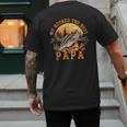 We Hooked The Best Papa Ever Fishing Dad Papa's Day Men's Back Print T-Shirt