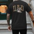 Hunting Dad Duck Camouflage Camo Preppy Camo Dad Camo Men's Back Print T-Shirt