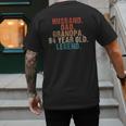 Husband Dad Grandpa 94 Year Old Legend 94th Bday Men Men's Back Print T-Shirt