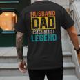 Husband Dad PSYCHIATRIST Legend Father's Day PSYCHIATRISTS Men's Back Print T-Shirt