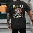 HVAC Dad But Cooler HVAC Technician Father Men's Back Print T-Shirt