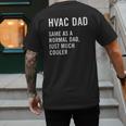 HVAC Dad Definition HVAC Technician Men's Back Print T-Shirt