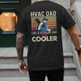 HVAC Dad Like A Regular Dad HVAC Technician AC Repairman Men's Back Print T-Shirt